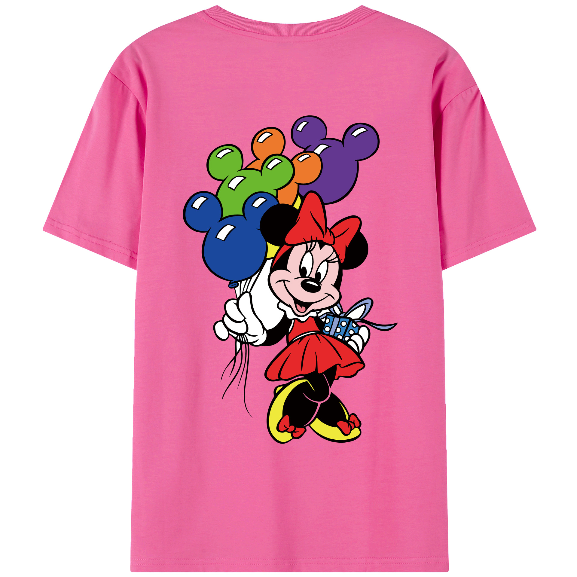 （画像用） ミッキーマウス Mickey Mouse レディース半袖Tシャツ(バックプリント)